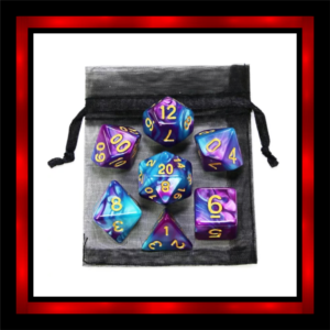 Magic Purple Blue + dice bag